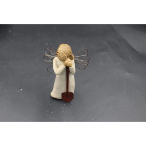 2002 Willow Tree Angel of the Garden Christmas Tree Ornament Girl w Shovel - Picture 1 of 4